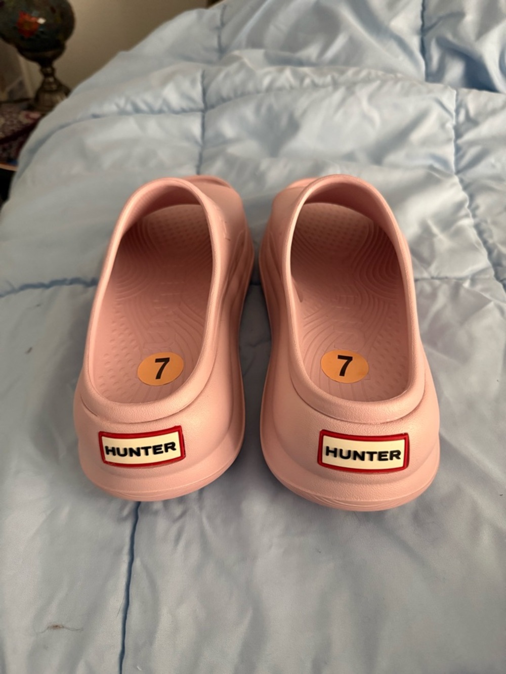 HUNTER Women Pink Slip-On Clogs